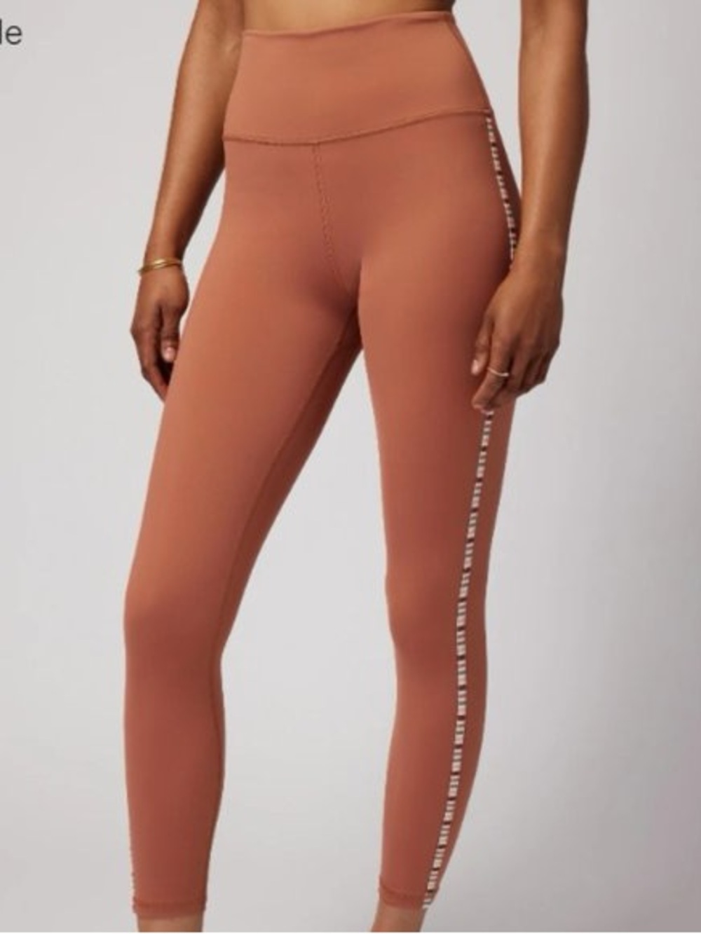 Spiritual Gangster Tan High-Waisted Leggings Large